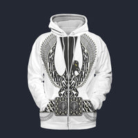 Elvis Phoenix Turquoise Black Fleece Zip Hoodie Costume, S-5XL US Size, Gift For Him