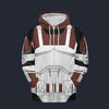 Modetrail Star Wars 87th Sentinel Corps Rocket Trooper Tracksuit Costume Hoodie Sweatshirt T-Shirt Sweatpants, S-5XL US Size