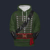 Modetrail 95th Rifles Uniform British Army Captain Fleece Hoodie Costume, British Costume S-5XL US Size, Gift For Him
