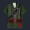 Modetrail 95th Rifles Uniform British Army Captain Hawaiian Shirt Costume, British Costume S-5XL US Size, Unisex Button Down Shirt
