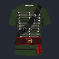 Modetrail 95th Rifles Uniform British Army Captain T-shirt Costume, British Costume S-5XL US Size, Gift For Him