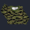 Modetrail ARVN Tiger Stripe CAMO Tracksuit Costume Hoodie Sweatshirt T-Shirt Sweatpants, American Costume S-5XL US Size