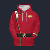 Modetrail Star Trek Admiral James T.Kirk Fleece Hoodie Costume, S-5XL US Size, Gift For Him