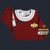 Modetrail Admiral Pike Strange New Worlds Monster Maroon Tracksuit Costume Hoodie Sweatshirt T-Shirt Sweatpants, Star Trek Costume S-5XL US Size