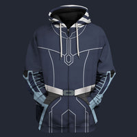 Modetrail Ahsoka Tano Fleece Zip Hoodie Costume, Star Wars Costume S-5XL US Size, Gift For Him