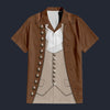 Modetrail American Alexander Hamilton Hawaiian Shirt Costume, American Costume S-5XL US Size, Unisex Button Down Shirt