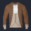 Modetrail American Alexander Hamilton Long Sleeves Costume, American Costume S-5XL US Size, Gift For Him