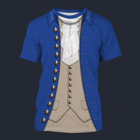 Modetrail American Alexander Hamilton Tracksuit Costume Hoodie Sweatshirt T-Shirt Sweatpants, American Costume S-5XL US Size