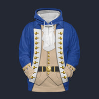 Modetrail American Alexander Hamilton Tracksuit Costume Hoodie Sweatshirt T-Shirt Sweatpants, American Costume S-5XL US Size