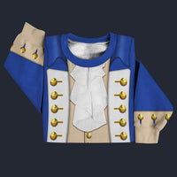 Modetrail American Alexander Hamilton Sweater Costume, American Costume S-5XL US Size, Gift For Him