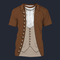 Modetrail American Alexander Hamilton Tracksuit Costume Hoodie Sweatshirt T-Shirt Sweatpants, American Costume S-5XL US Size