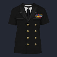 Modetrail American Andrew Cunningham, 1st Viscount Cunningham of Hyndhope T-shirt Costume, American Costume S-5XL US Size, Gift For Him