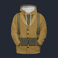 Modetrail American Army WW1 Infantryman Tracksuit Costume Hoodie Sweatshirt T-Shirt Sweatpants, American Costume S-5XL US Size