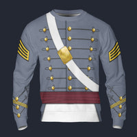 Modetrail American Army West Point Cadet Company Commander Long Sleeves Costume, American Costume S-5XL US Size, Gift For Him