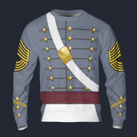 Modetrail American Army West Point Cadet Regimental Adjutant Long Sleeves Costume, American Costume S-5XL US Size, Gift For Him