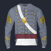 Modetrail American Army West Point Cadet Regimental Commander Tracksuit Costume Hoodie Sweatshirt T-Shirt Sweatpants, American Costume S-5XL US Size