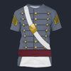 Modetrail American Army West Point Cadet Regimental Commander T-shirt Costume, American Costume S-5XL US Size, Gift For Him
