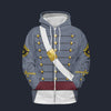 Modetrail American Army West Point Cadet Regimental and Battalion Sergeant Major Zip Hoodie Costume, American Costume S-5XL US Size, Gift For Him
