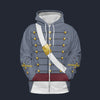 Modetrail American Army West Point Cadet Zip Hoodie Costume, American History S-5XL US Size, Gift For Him