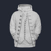 Modetrail American Benjamin Franklin Fleece Hoodie Costume, American Costume S-5XL US Size, Gift For Him