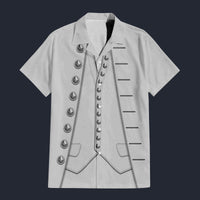 Modetrail American Benjamin Franklin Hawaiian Shirt Costume, American Costume S-5XL US Size, Unisex Button Down Shirt