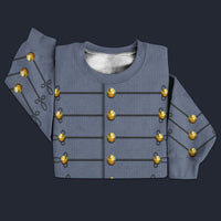 Modetrail American Cadet George Armstrong Custer 1860s Sweater Costume, American History Costume S-5XL US Size, Gift For Him, Gift For Him