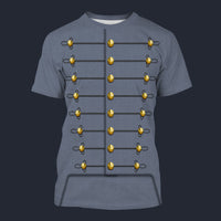 Modetrail American Cadet George Armstrong Custer 1860s T-shirt Costume, American History Costume S-5XL US Size, Gift For Him, Gift For Him