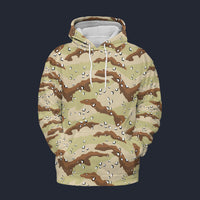 Modetrail American Chocolate Chip Desert Battle Dress Uniform (DBDU) Camo Hoodie Costume, Military Costume S-5XL US Size, Gift For Him