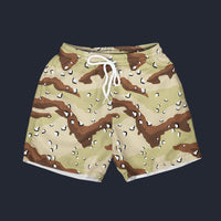Modetrail Military American Chocolate Chip Desert Battle Dress Uniform (DBDU) CAMO Outfit Beach Short, Military Costume S-5XL US Size