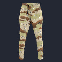 Modetrail American Chocolate Chip Desert Battle Dress Uniform (DBDU) Camo Sweatpants Costume, Military Costume S-5XL US Size, Gift For Him