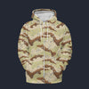Modetrail American Chocolate Chip Desert Battle Dress Uniform (DBDU) Camo Tracksuit Costume Hoodie Sweatshirt T-Shirt Sweatpants, Military Costume S-5XL US Size