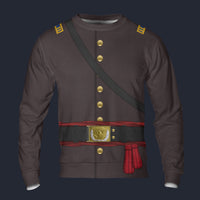 Modetrail American Civil War-Union Army-Captain of Infantry Long Sleeves Costume, American Costume S-5XL US Size, Gift For Him