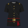 Modetrail American Civil War- Union Army- Captain of Infantry Set 2 T-shirt Costume, American Costume S-5XL US Size, Gift For Him