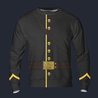 Modetrail American Civil War- Union Army- Cavalry Trooper Long Sleeves Costume, American Costume S-5XL US Size, Gift For Him