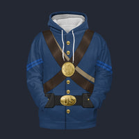 Modetrail American Civil War Uniforms Corporal Hoodie Costume, American Costume S-5XL US Size, Gift For Him