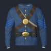 Modetrail American Civil War Uniforms First Sergt Long Sleeves Costume, American Costume S-5XL US Size, Gift For Him