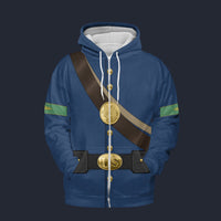 Modetrail American Civil War Uniforms Hospital Stewart Fleece Zip Hoodie Costume, American Costume S-5XL US Size, Gift For Him