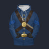 Modetrail American Civil War Uniforms Ordnance Sergt Fleece Hoodie Costume, American Costume S-5XL US Size, Gift For Him