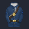Modetrail American Civil War Uniforms Pioneer Fleece Hoodie Costume, American Costume S-5XL US Size, Gift For Him