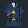 Modetrail American Civil War Uniforms Pioneer Hawaiian Shirt Costume, American Costume S-5XL US Size, Unisex Button Down Shirt