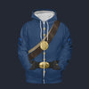 Modetrail American Civil War Uniforms Pioneer Zip Hoodie Costume, American Costume S-5XL US Size, Gift For Him