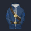 Modetrail American Civil War Uniforms Quartermaster Sergeant Fleece Zip Hoodie Costume, American Costume S-5XL US Size, Gift For Him