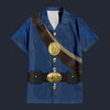 Modetrail American Civil War Uniforms Quartermaster Sergeant Hawaiian Shirt Costume, American Costume S-5XL US Size, Unisex Button Down Shirt