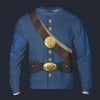 Modetrail American Civil War Uniforms Quartermaster Sergeant Long Sleeves Costume, American Costume S-5XL US Size, Gift For Him