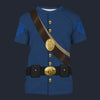 Modetrail American Civil War Uniforms Quartermaster Sergeant T-shirt Costume, American Costume S-5XL US Size, Gift For Him