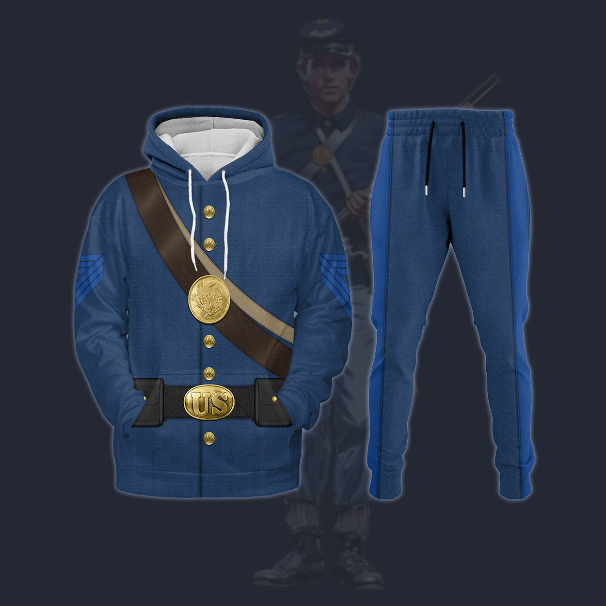 Modetrail American Civil War Uniforms Quartermaster Sergeant Tracksuit ...