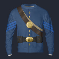 Modetrail American Civil War Uniforms Sergeant Long Sleeves Costume, American Costume S-5XL US Size, Gift For Him