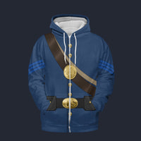Modetrail American Civil War Uniforms Sergeant Zip Hoodie Costume, American Costume S-5XL US Size, Gift For Him