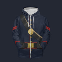 Modetrail American Civil War Union Artillery Corporal Zip Hoodie Costume, American Costume S-5XL US Size, Gift For Him