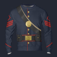 Modetrail American Civil War Union Artillery First Sergt Long Sleeves Costume, American Costume S-5XL US Size, Gift For Him